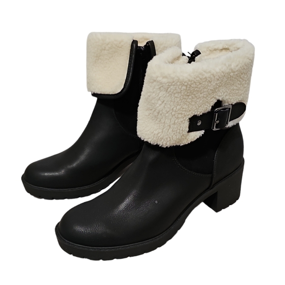 SM New York Ankle Chunky Heel Boots - Picture 1 of 10